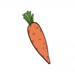 how to draw carrot image