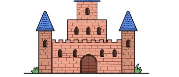 how to draw castle image