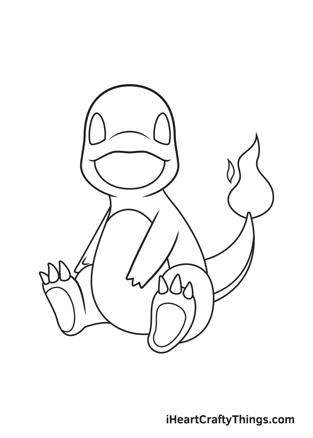 Charmander Drawing - How To Draw Charmander Step By Step