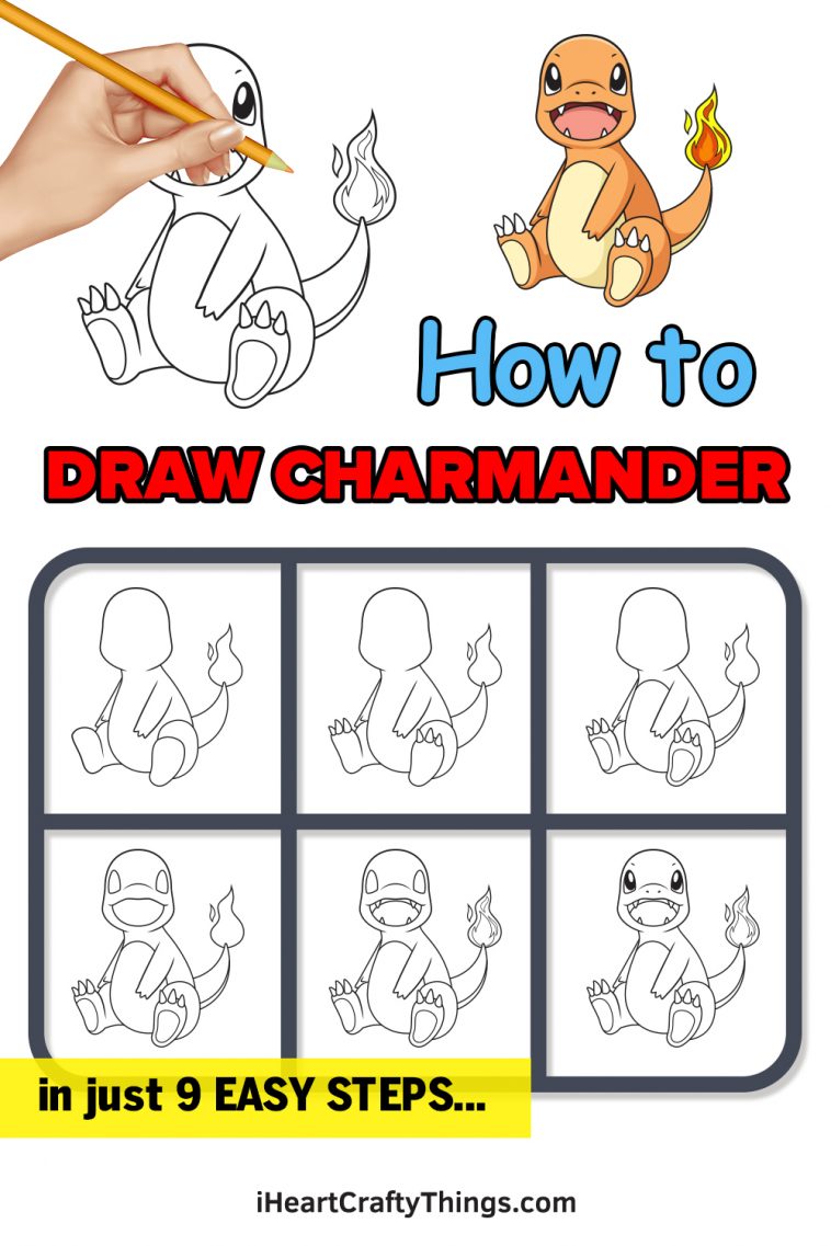 Charmander Drawing - How To Draw Charmander Step By Step