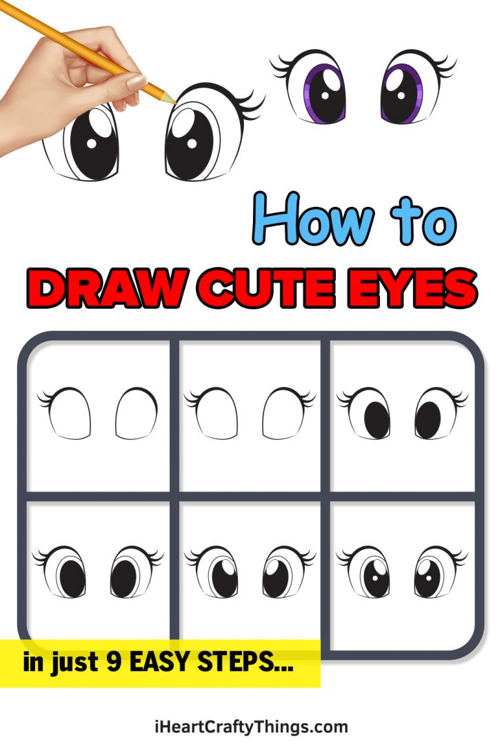 Cute Eyes Drawing - How To Draw Cute Eyes Step By Step