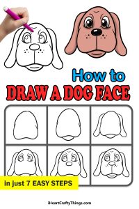 Dog Face Drawing - How To Draw A Dog Face Step By Step