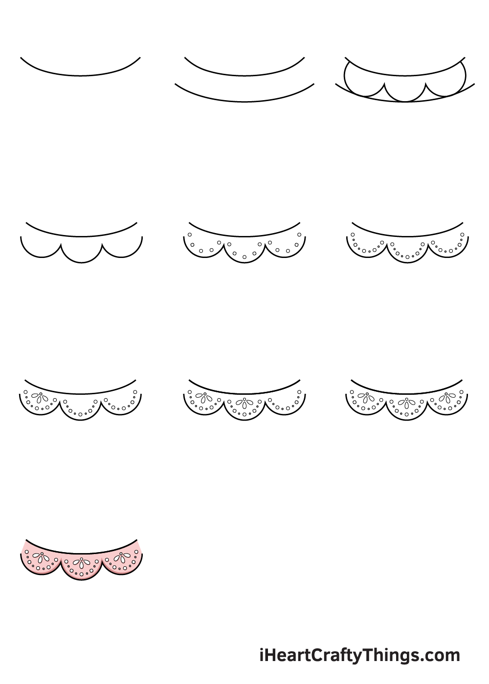 easy simple lace drawing howtocurlyourhairwithatshirt