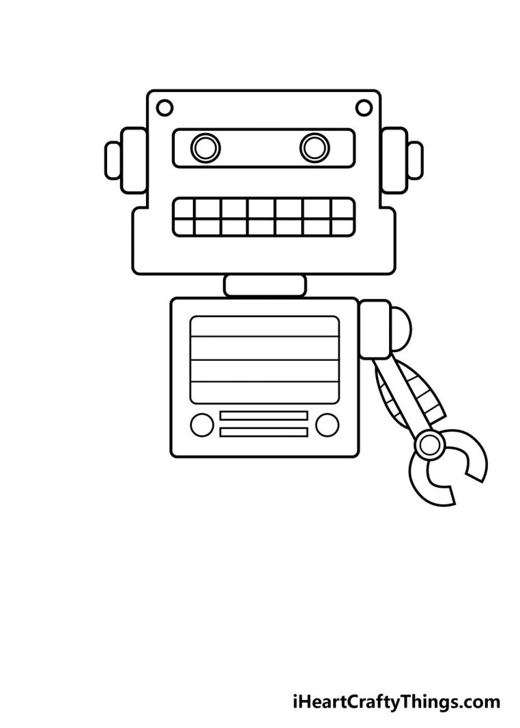 Robot Drawing How To Draw A Robot Step By Step