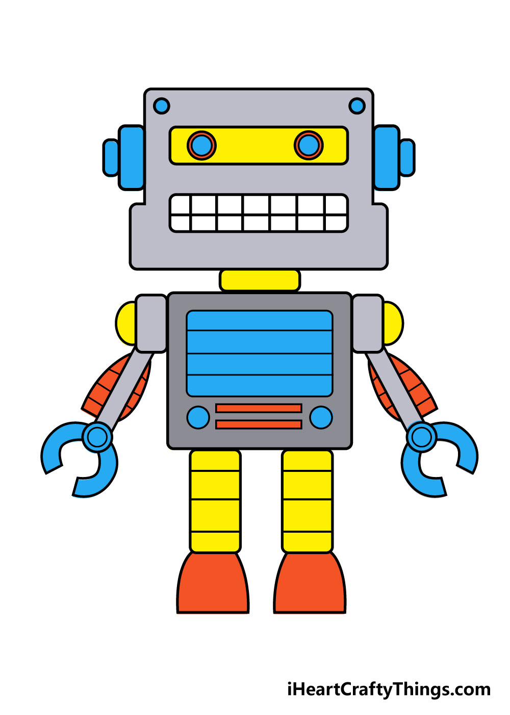 cool simple robot drawings