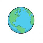 how to draw earth image