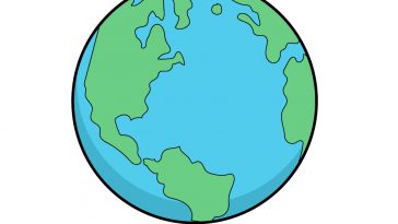 how to draw earth image