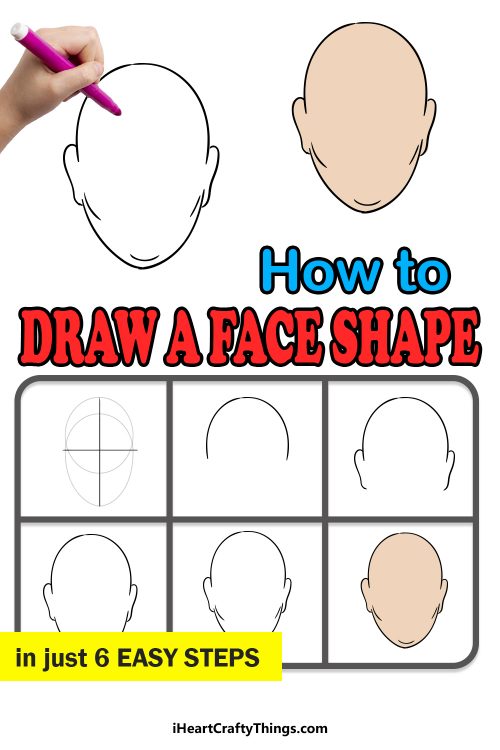 Face Shape Drawing - How To Draw A Face Shape Step By Step