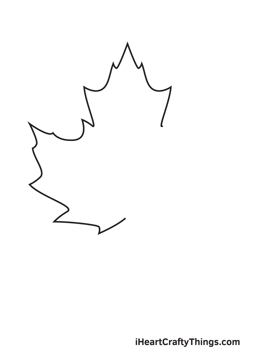 fall leaves drawing step 4