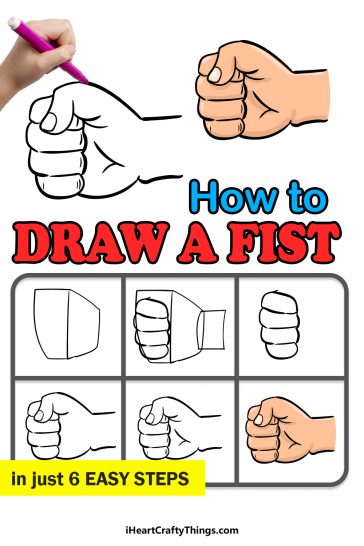 Fist Drawing - How To Draw A Fist Step By Step!