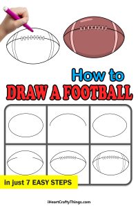 Easy Football Drawing - How To Draw A Football Step By Step