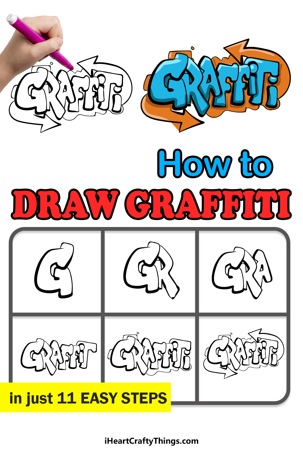 how to draw graffiti step by step