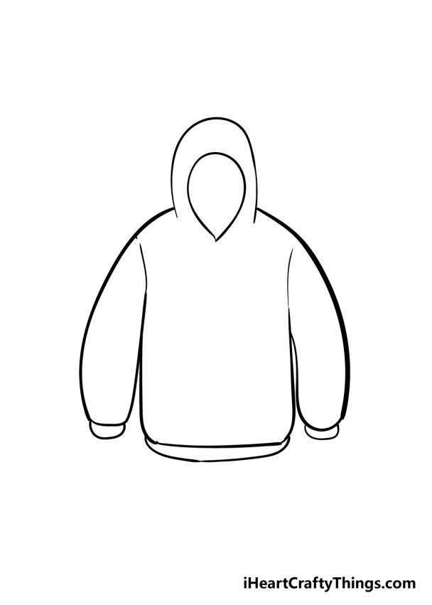 Hoodie Drawing - How To Draw A Hoodie Step By Step