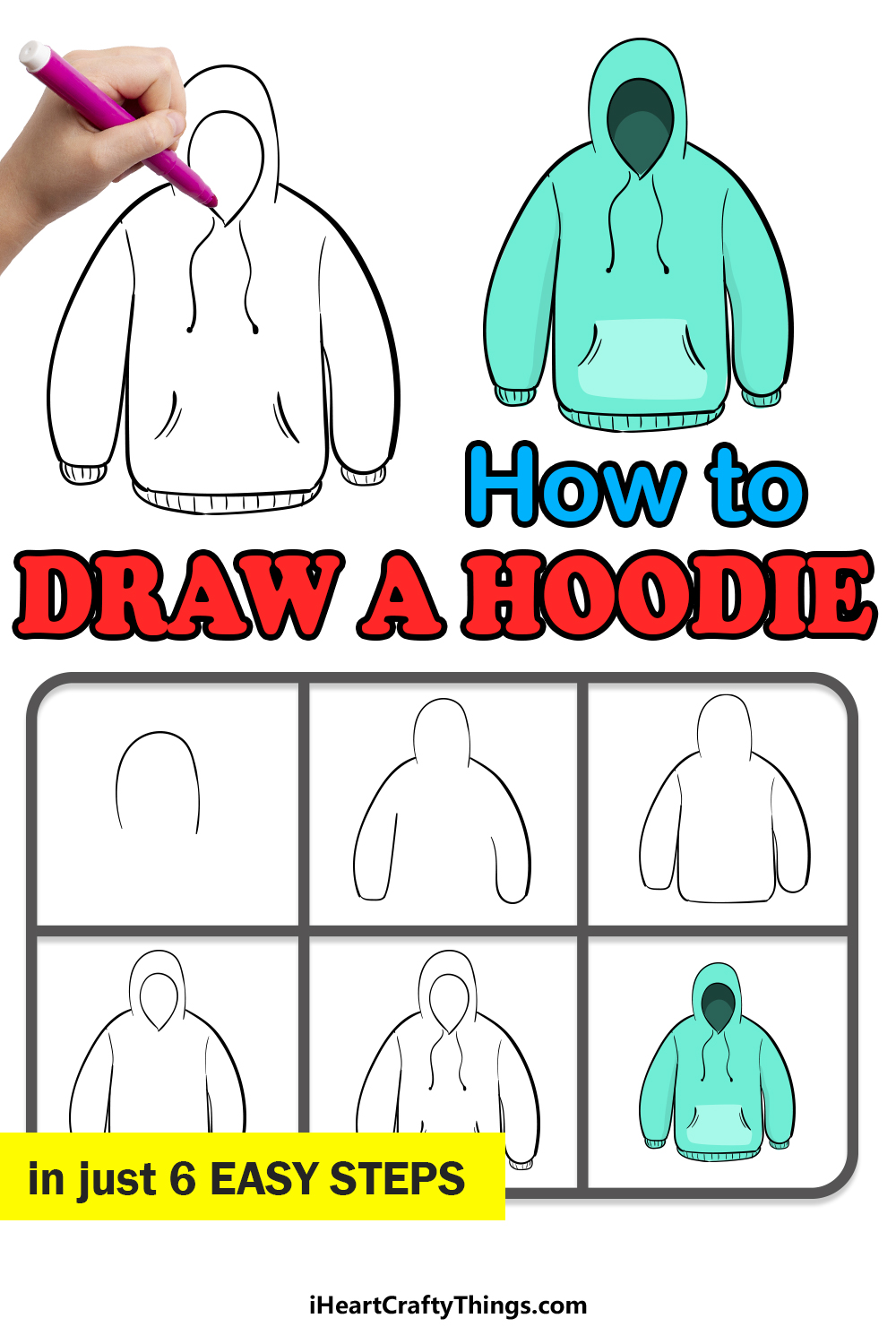 Hoodie Drawing Easy 16 How To Draw Hoodies Ideas Drawing Tutorial Art