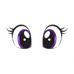 how to draw cute eyes image