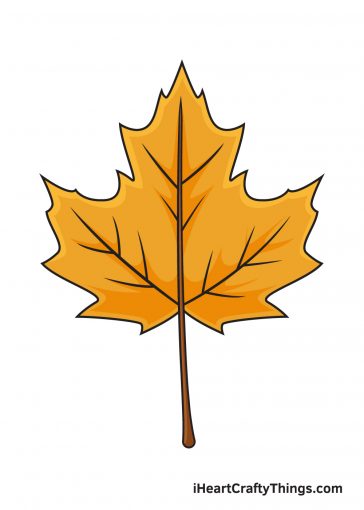how to draw autumn leaves image