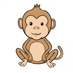 how to draw monkey image
