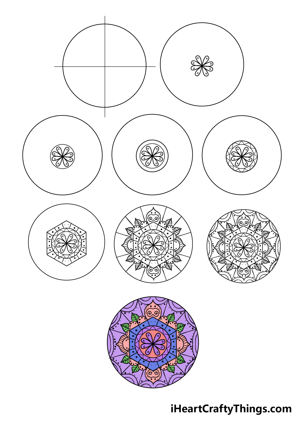 How To Draw A Mandala Step By Step