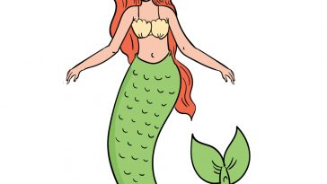 how to draw mermaid image