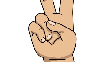 how to draw peace sign image