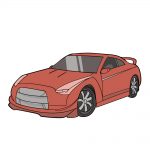 how to draw race car image