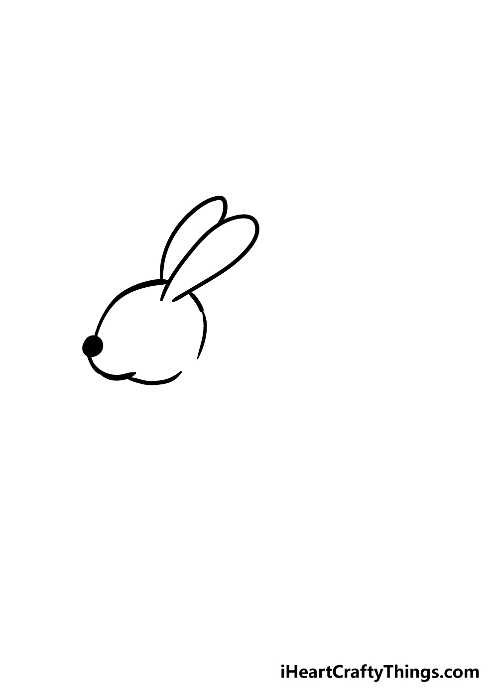 how to draw a rabbit easy