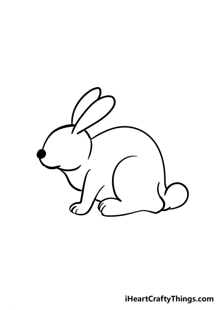 Rabbit Drawing - How To Draw A Rabbit Step By Step