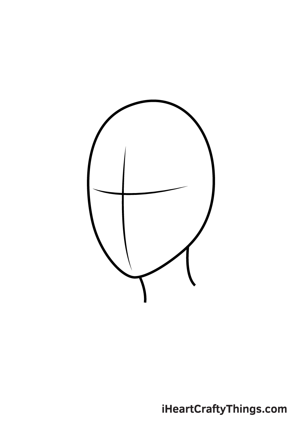 realistic hair drawing step 1