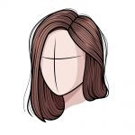 how to draw realistic hair image