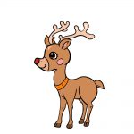 how to draw a reindeer image