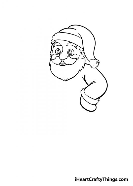 Santa Drawing - How To Draw Santa Step By Step