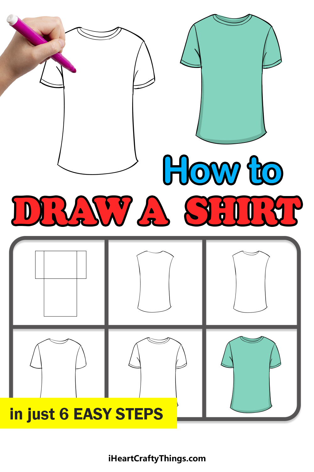 How To Draw A T Shirt Easy Drawing Tutorial For Kids – Themeloader