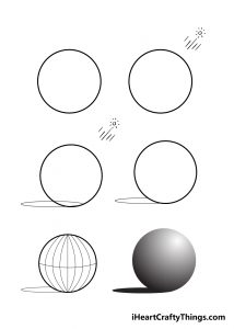 Sphere Drawing - How To Draw A Sphere Step By Step
