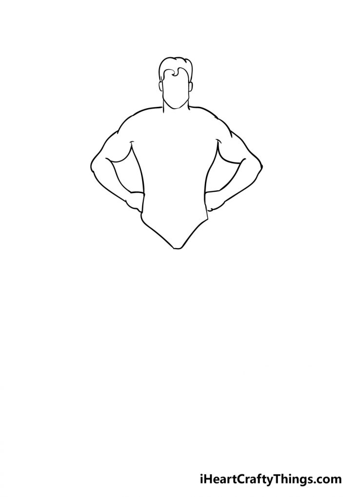 Superhero Drawing How To Draw A Superhero Step By Step