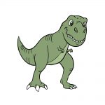 how to draw t-rex image