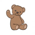 how to draw teddy bear image
