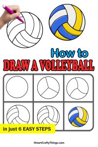 Volleyball Drawing - How To Draw A Volleyball Step By Step