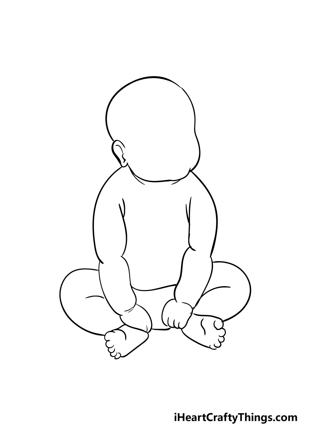 baby drawing step 4