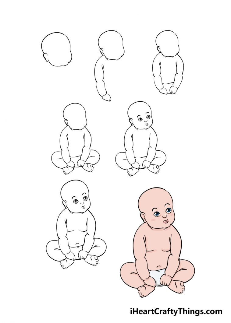 Baby Drawing How To Draw A Baby Step By Step Baby Drawing How To Draw A Baby Step By Step