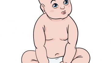 how to draw baby image