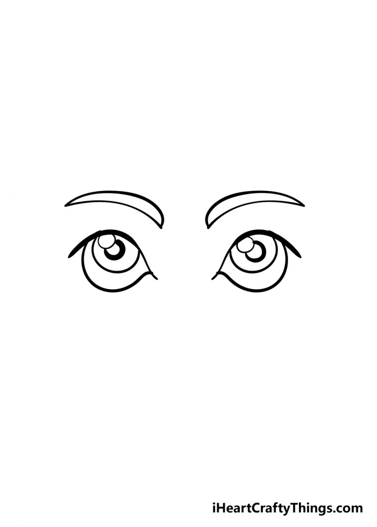 Cartoon Eyes Drawing - How To Draw Cartoon Eyes Step By Step