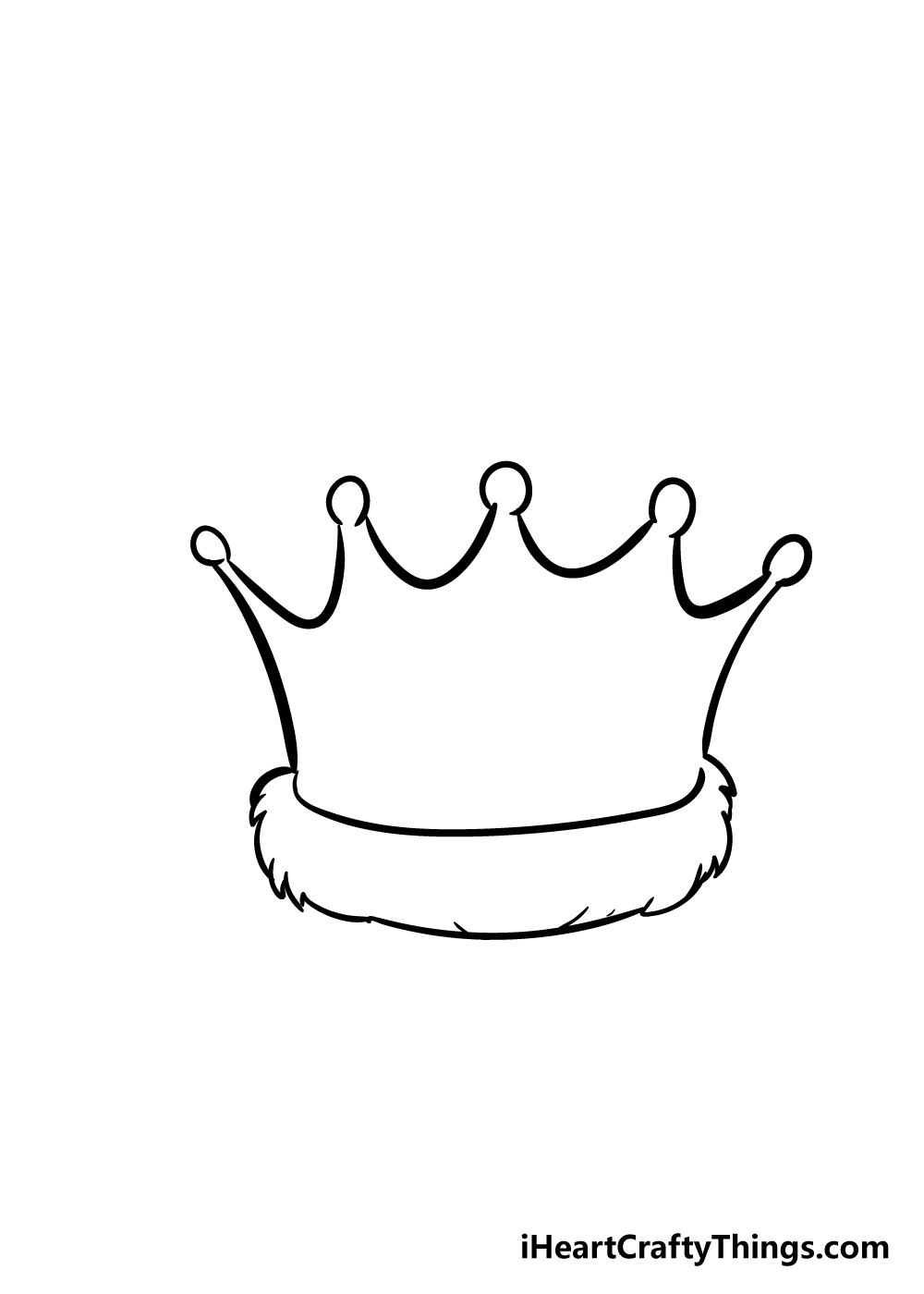 simple queen crown drawing