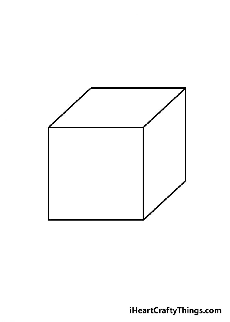 Cube Drawing How To Draw A Cube Step By Step