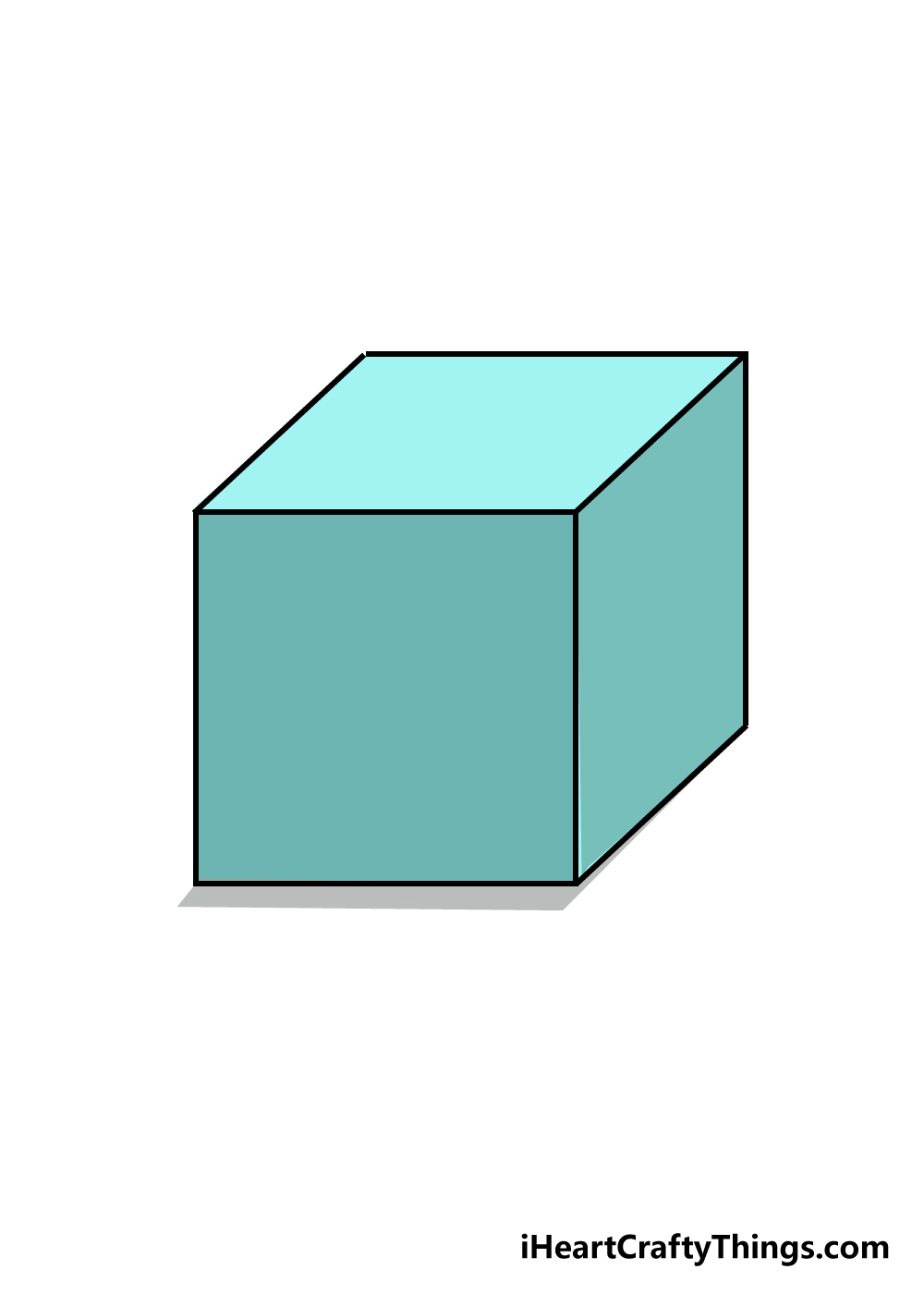 Cube Drawing How To Draw A Cube Step By Step