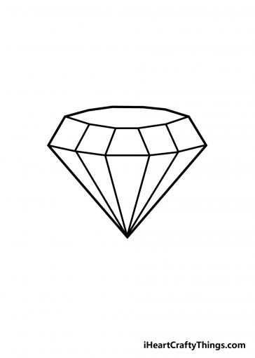 Diamond Drawing - How To Draw A Diamond Step By Step