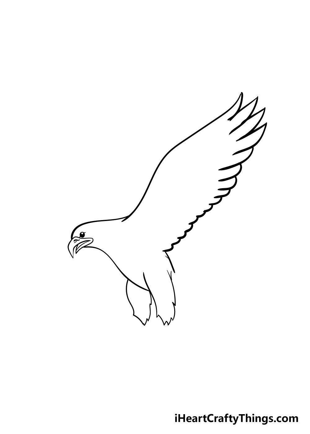 eagle drawing step 3