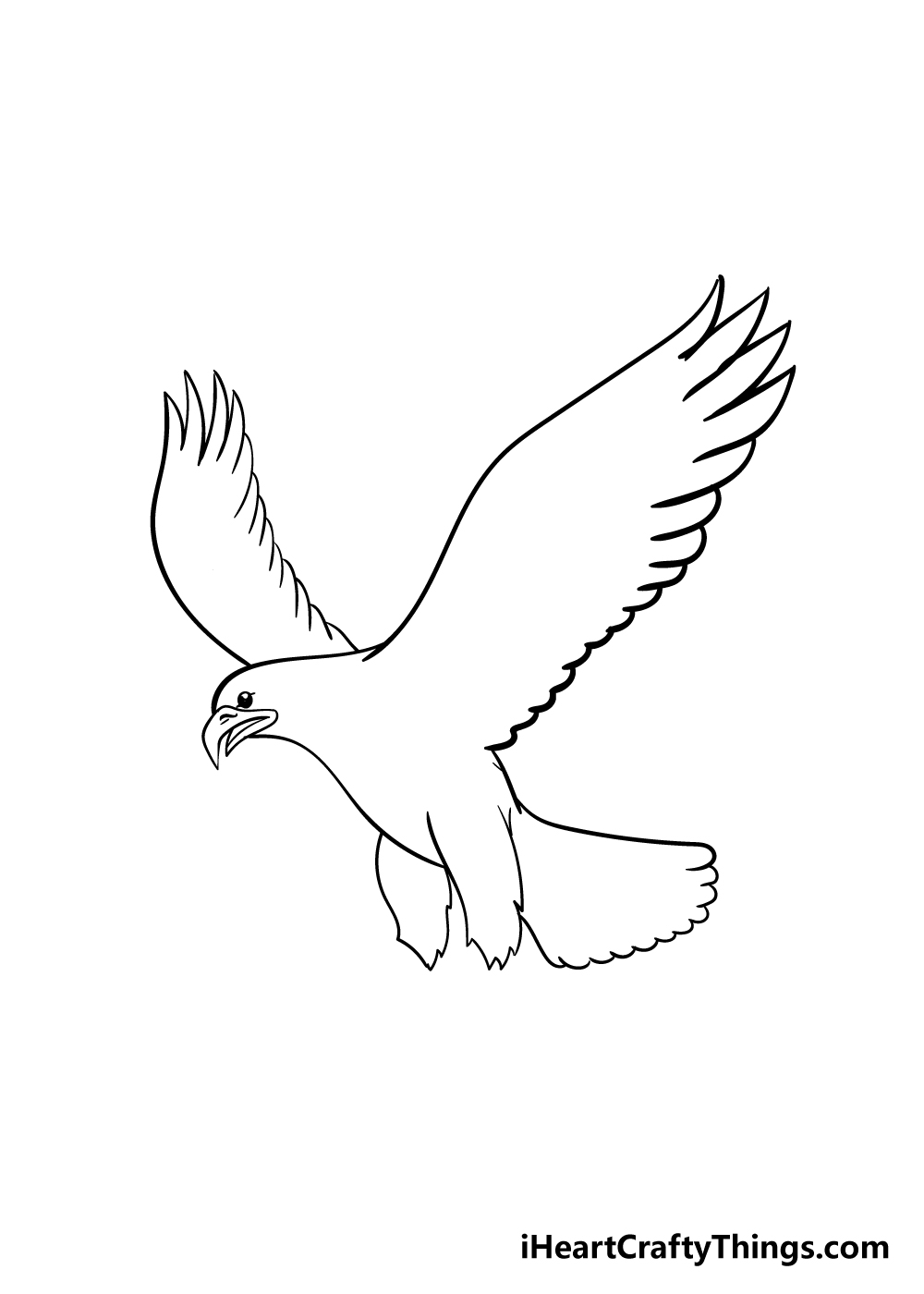 eagle drawing step 4