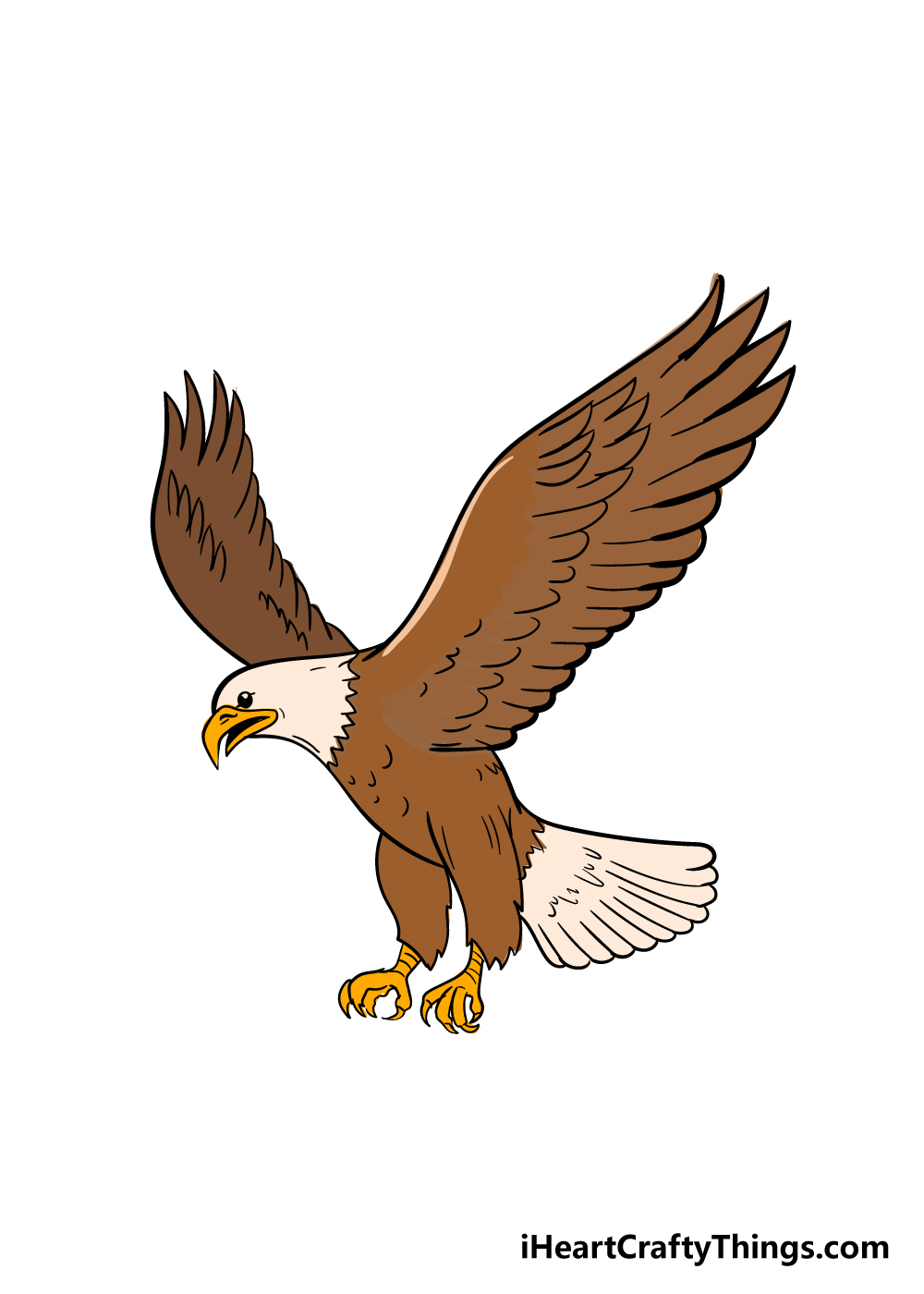 eagle drawing step 7