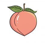 how to draw peach image