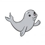 how to draw seal image